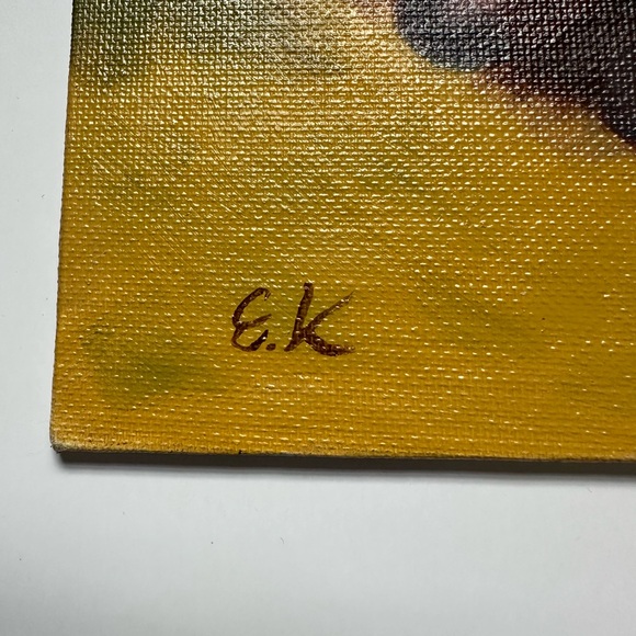 Mid Century Still Life Oil On Canvas Fruit - Picture 2 of 4